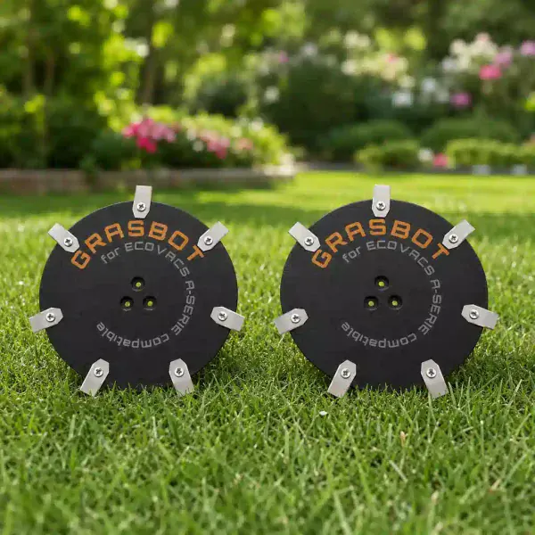 Unterseite eines Ecovacs GOAT A-Serie Mähroboters