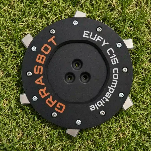 Mähteller für eufy C15 im Rasen