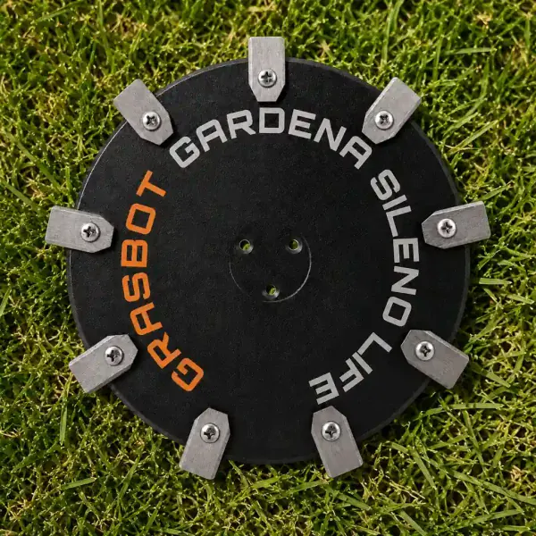 Mähteller mit 9 Klingen für GARDENA SILENO im Einsatz