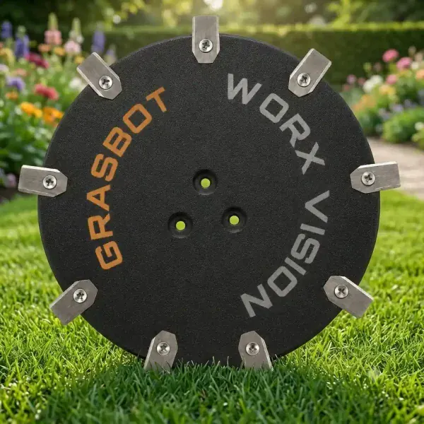 Mähteller mit 9 Klingen für Worx Vision Cloud im Einsatz